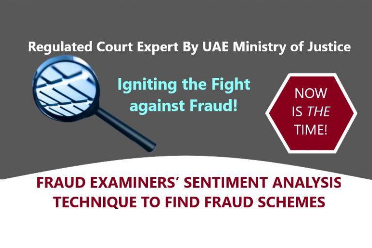 Fraud examines' sentiment analysis Technique to find fraud schemes
